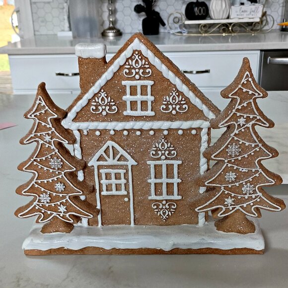NEW! SUGARY Shabby SWEET GINGERBREAD HOUSE DECOR - Picture 4 of 4